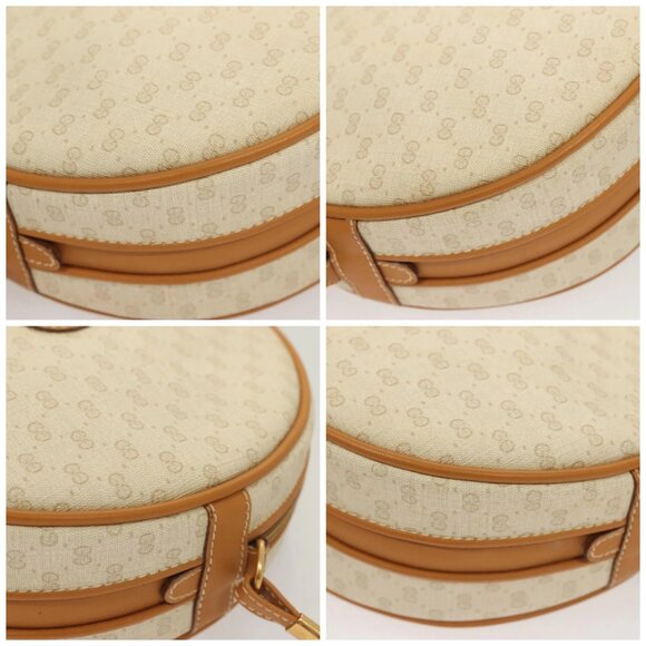 GUCCI Micro GG Supreme Shoulder Bag PVC Beige Gold 007 115 0088 Auth BA3970 - Picture 16 of 16